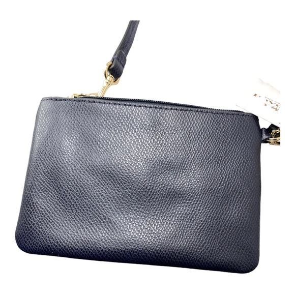 Coach Wristlet Navy & Cream w Handle NWT & Care Booklet 4x6 NWT - Picture 4 of 5
